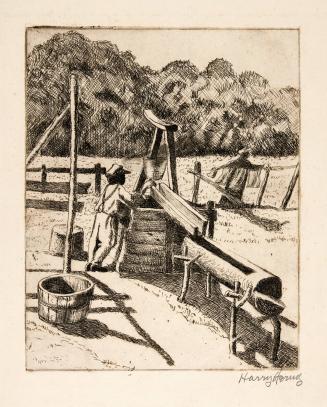 Negro Boy by a Well