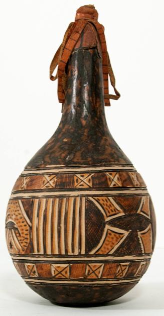 [Gourd-shaped vessel with cap]