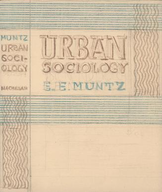 (44) untitled [book cover design –Urban Sociology, E. E. Munz]