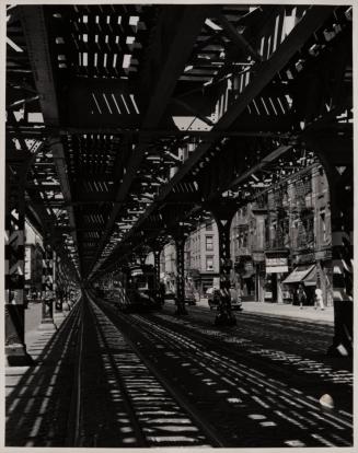 3rd Ave., New York (El shadows), 1946