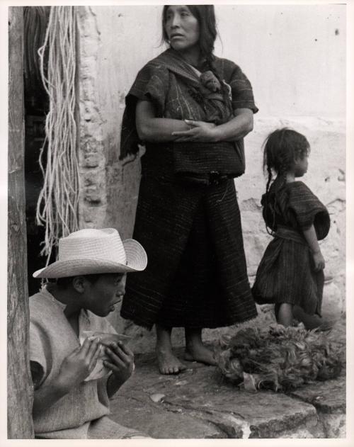 Indian Family San Cristobal Las Casas Chiapas Mexico 1969