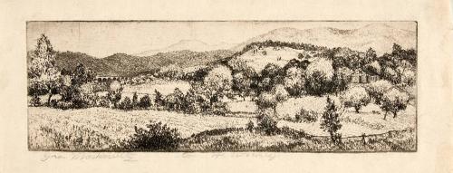 [Landscape with hills and trees]