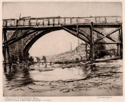 Repairing the Auld Brig, Ayr