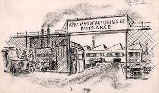 No caption (Apex Manufacturing Co. entrance)