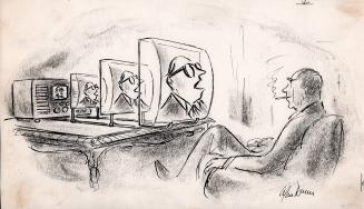[Television screen magnified]