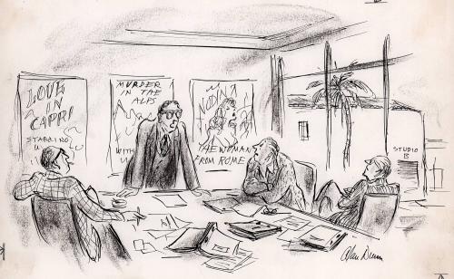 "Here's the latest dope. I just had a call from R.B. We're to rewrite the script, placing the action in Siam. It seems we have some blocked ticals there."