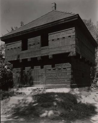 Untitled [stockade type of building]