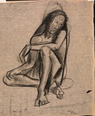 Study of a seated Balinese woman