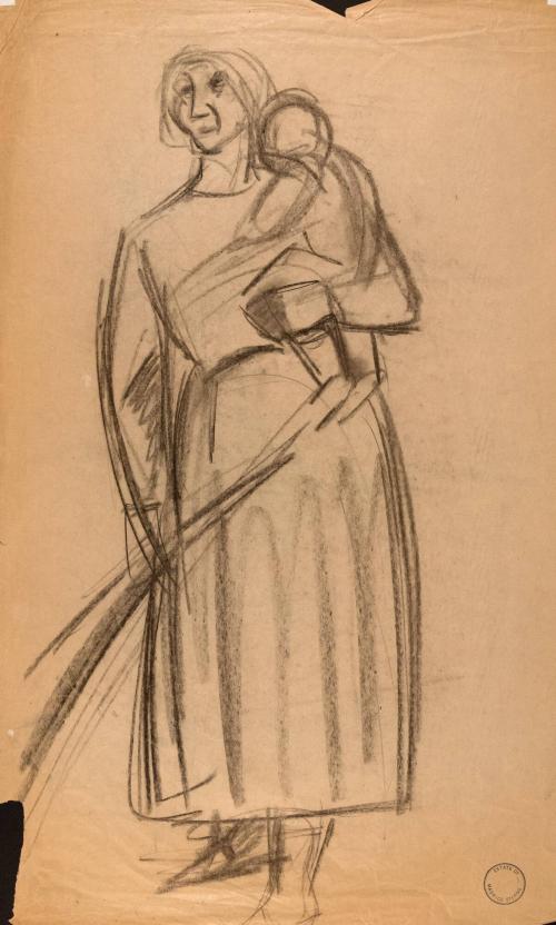 Woman holding a child