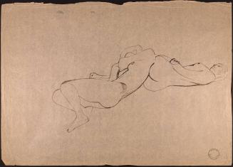 [Two reclining nude figures]