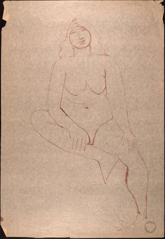 [Seated nude woman]