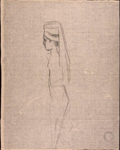[Figure study of woman]