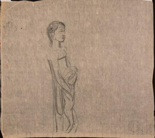 [Figure study of woman and child]