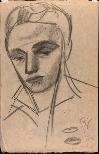 [Study of a man's head]