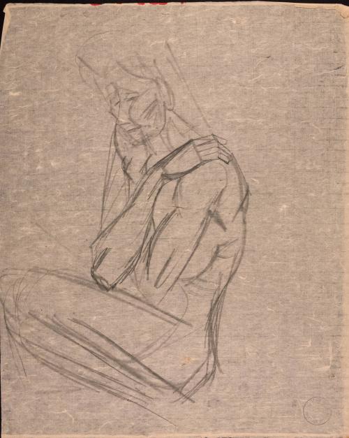 [Figure with arms crossed over chest]