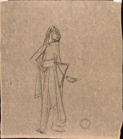 [Standing figure]
