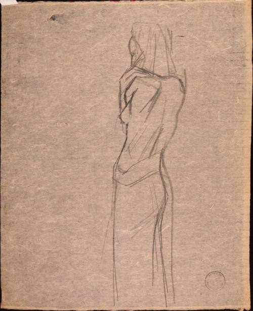 [Figure study of woman's back]