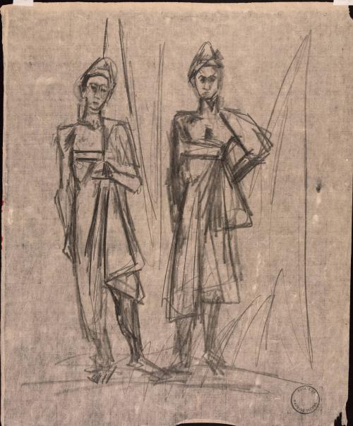 [Two standing figures]