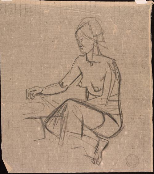 [Seated woman]