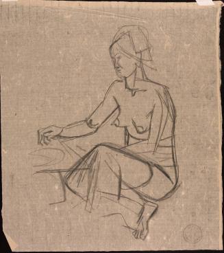 [Seated woman]