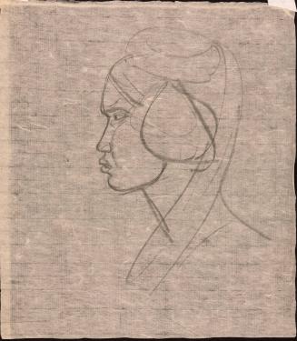 Head of a woman in profile