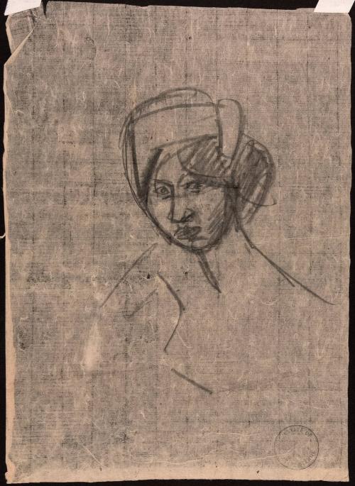 [Study of woman's head]