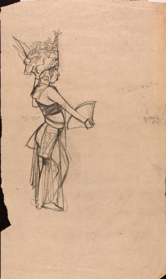 [Balinese woman in an ornate costume]