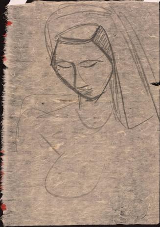 [Study of a woman's head]