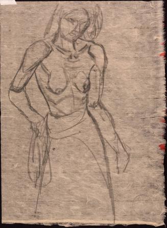 [Study of topless figure]