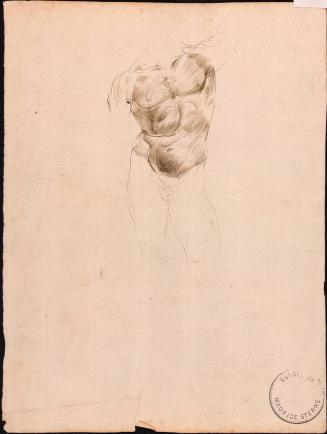 [Study of nude man's body]