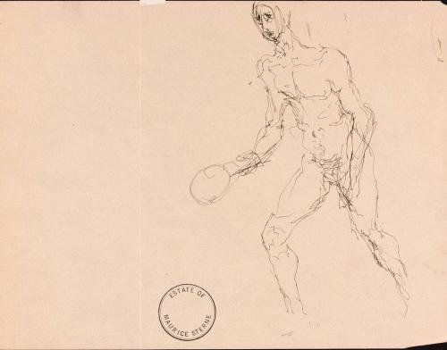 [Study of nude figure]