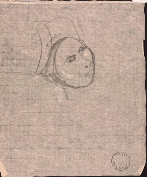 Sketch of a womans head