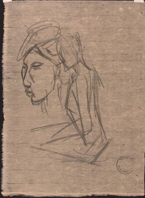 [Study of a woman's head]