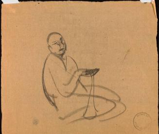 [Study of kneeling figure]