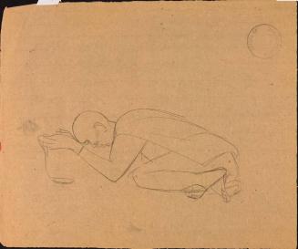 [Study of figure kneeling in prayer]