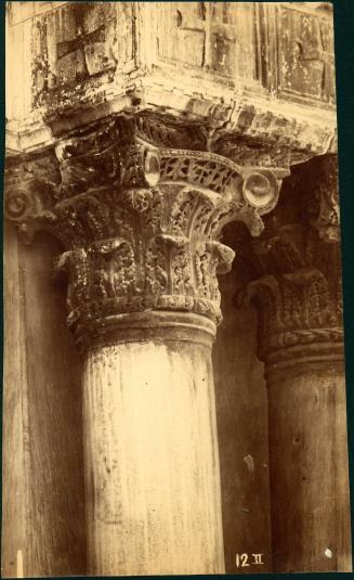 [Capital carving, architectural detail, Venice]