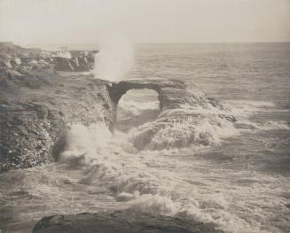 untitled [rock formation, arch - California coast, surf]