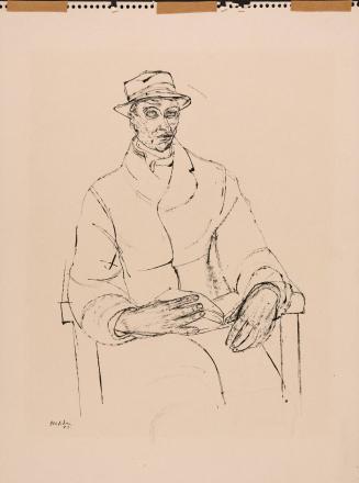 Seated Man Reading