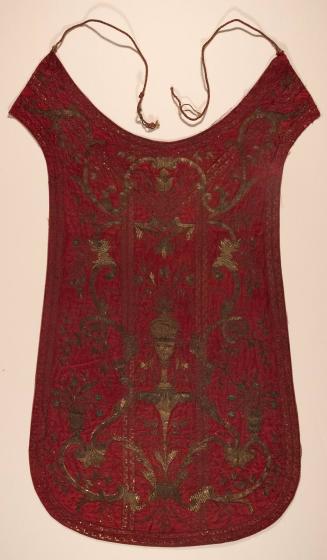 [Religious textile - front panel of chasuble with self-ophrey band]