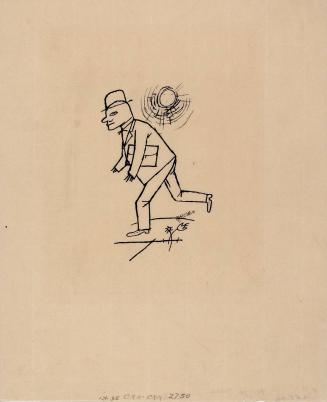 untitled, man in suit, running