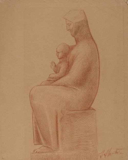 Study of Madonna and Child