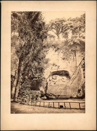 [Thorwaldsen’s Lion, Lucerne, Switzerland (The Lion Monument or The Lion of Lucerne)]