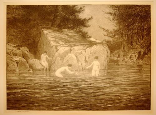 Three Bathers