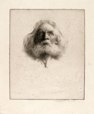 [Head of an old man with beard]