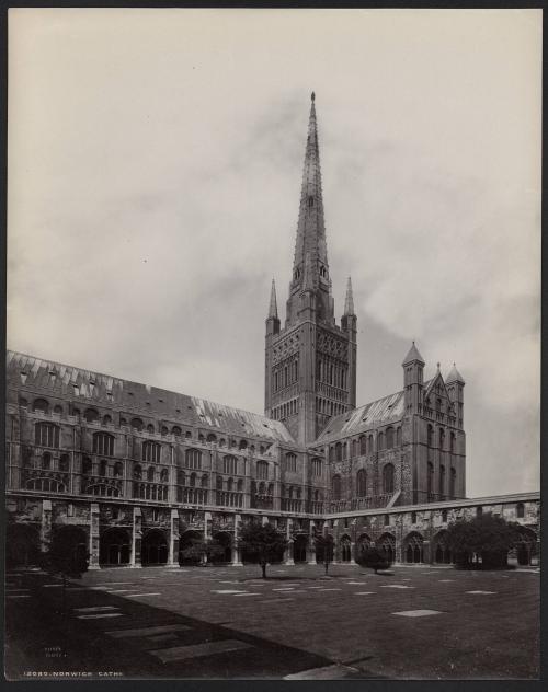 [Norwich Cathedral, cloister court]