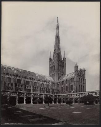 [Norwich Cathedral, cloister court]