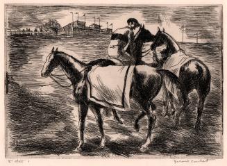 Les trois chevaux de courses