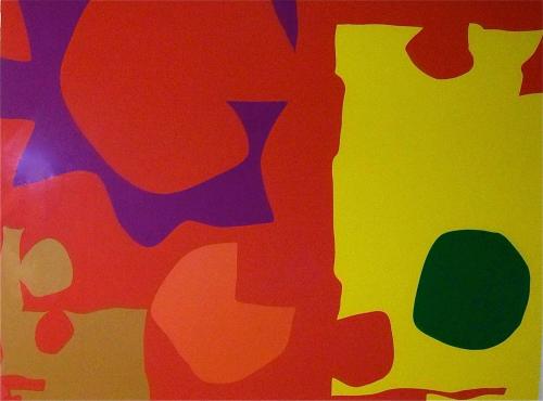 SIX IN VERMILION WITH GREEN IN YELLOW : APRIL 1970