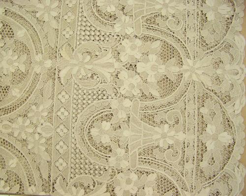 [Lace tablecloth and napkins]