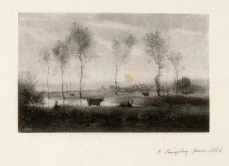 Landscape with Cattle (after Corot)